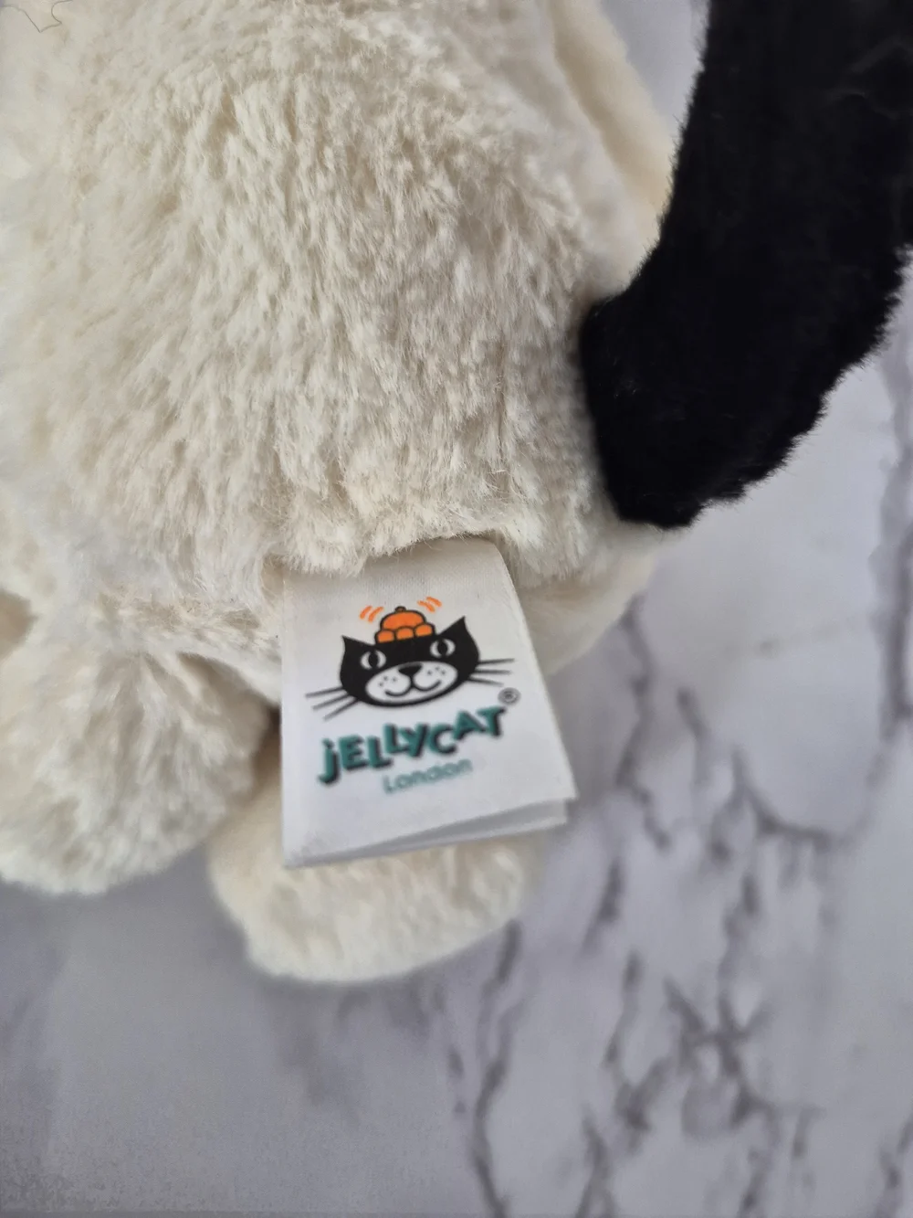 Jellycat Bashful Black & Cream Puppy Small